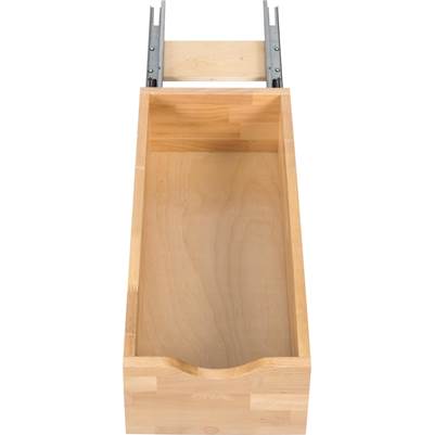 Hardware Resources Wood Rollout Drawer - 12" in Uv Coated