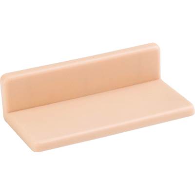 Hardware Resources Drawer Bracket Cover - 2-1/8" x 1" x 1/2" in Almond