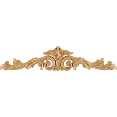 Hardware Resources Acanthus Hard Maple Onlay - 15-1/4" W x 1/2" D x 3-1/4" H in Unfinished