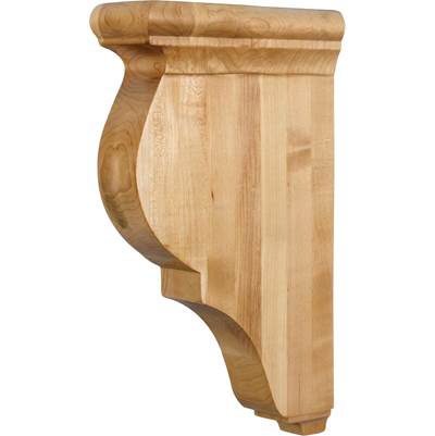 Hardware Resources 3'' W x 8-5/16'' D x 14'' H Alder Smooth Corbel in Unfinished