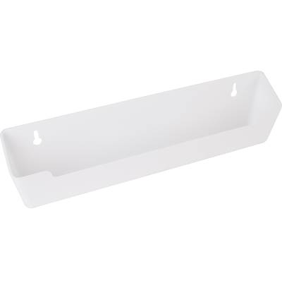 Hardware Resources Slim Depth Plastic Tip-Out Tray for Sink Front - 11-11/16" in White
