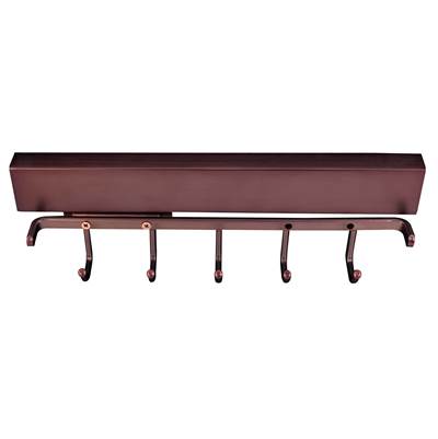 Hardware Resources Belt Rack - 12" - Sliding in Brushed Oil Rubbed Bronze
