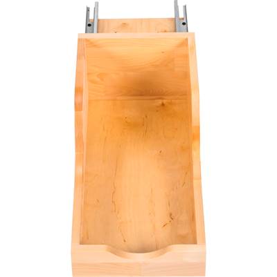 Hardware Resources Wood High Back Rollout for Vanity Depth - 12" in Uv Coated