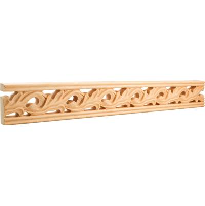 Hardware Resources Acanthus Leaf Moulding - 1'' D X 3-1/8'' H - Hard Maple in Unfinished