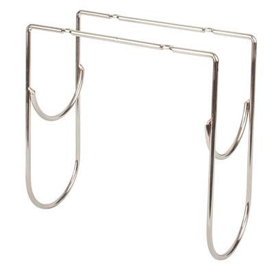 Hardware Resources Under Cabinet Wine Bottle Rack in Satin Nickel