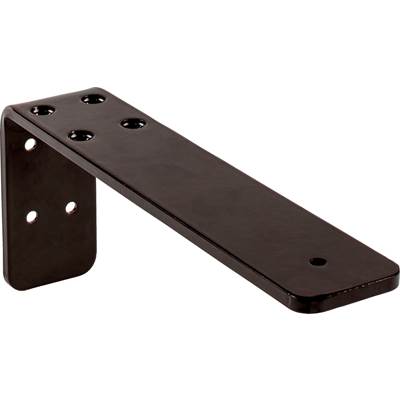 Hardware Resources L-Shaped Countertop Support - 10'' W x 2'' D x 4'' H in Black