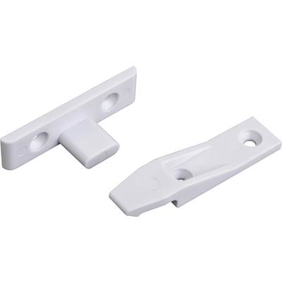 Hardware Resources Suspension Fitting Connector - False Fronts - White Plastic