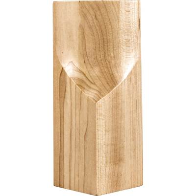 Hardware Resources Cherry Corner Cove Transition Block - 2-13/16" W x 1-7/8" D x 5-15/16" H in Unfinished