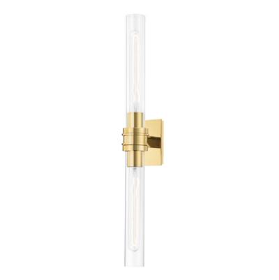 Hudson Valley Lighting Oakfield Wall Sconce in Aged Brass