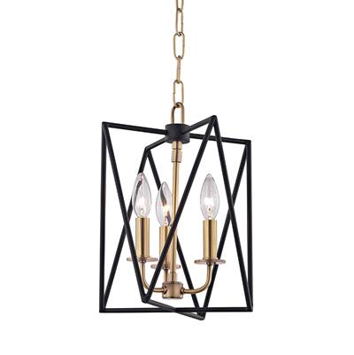 Hudson Valley Laszlo Pendant in Aged Brass