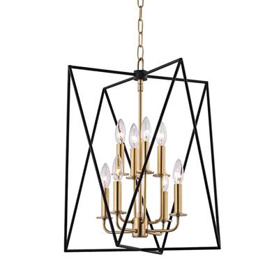 Hudson Valley Laszlo Pendant in Aged Brass