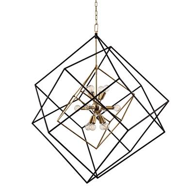 Hudson Valley Roundout Chandelier in Aged Brass