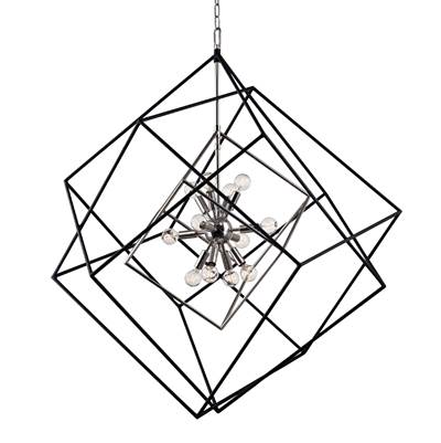Hudson Valley Roundout Chandelier in Polished Nickel