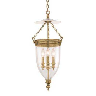 Hudson Valley Lighting Hanover Pendant in Aged Brass