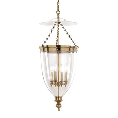 Hudson Valley Lighting Hanover Pendant in Aged Brass