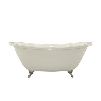 Hydro Systems Andrea Freestanding Soaking Bathtub - 7238 Ston in Almond