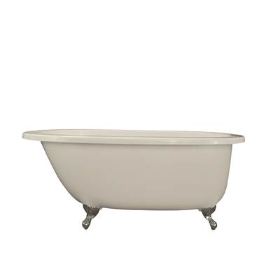 Hydro Systems Annette Freestanding Soaking Bathtub - 6536 Ston with Flat Deck in Almond