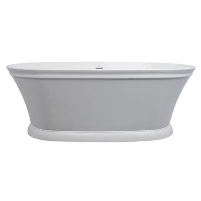 Hydro Systems Anson Freestanding Air Bathtub - 6635 Metro Thermal in Almond