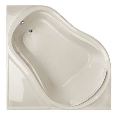 Hydro Systems Eclipse 64" x 64" Corner Air Bathtub in Bone