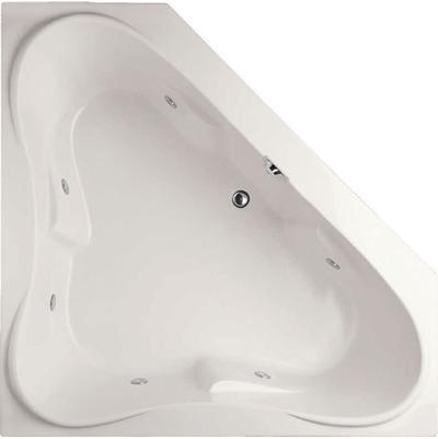 Hydro Systems Erica 60" x 60" Corner Air Bathtub in Biscuit