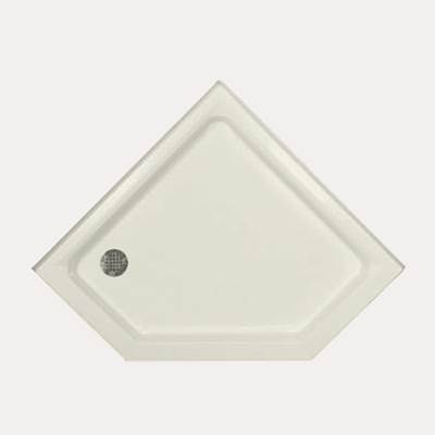 Hydro Systems AC 4833 Neo-Angle Left-Hand Shower Pan in Biscuit
