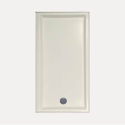 Hydro Systems Shower Pans AC 6030 End Drain Shower Base - Left-Hand in Biscuit