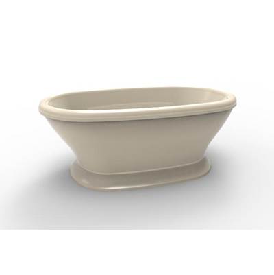 Hydro Systems Lauren 7040 - Freestanding Air Bathtub in Biscuit