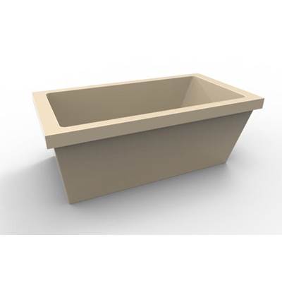 Hydro Systems Freestanding Lucy Thermal Air Bathtub - 72" x 36" in Bone