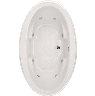 Hydro Systems Nina Free Standing Whirlpool Bathtub - 72 x 44 in Biscuit