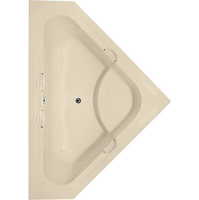Hydro Systems Whitney 62" x 62" Corner Air Bathtub in Bone