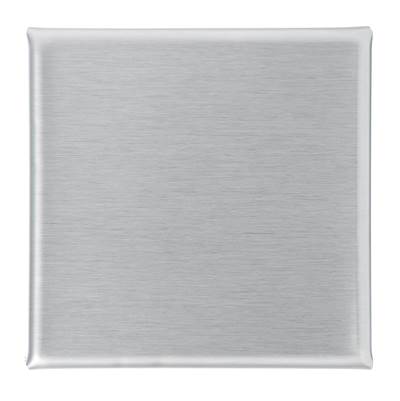 Infinity Drain Pro Series Center Drain 4" x 4" Solid Style Shower Drain in Satin Stainless