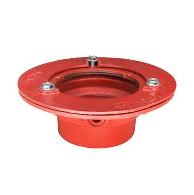 Infinity Drain Clamp Down Drain - 4" Throat - 4" No Hub Outlet