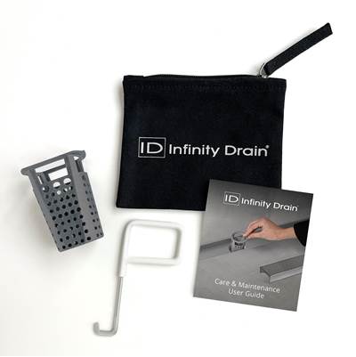 Infinity Drain Hair Maintenance Kit - AKEY Lift-out Key - HB 32 Hair Basket