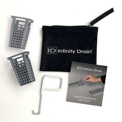 Infinity Drain Hair Maintenance Kit - AKEY Lift-out Key - (2) HB 32 Hair Baskets
