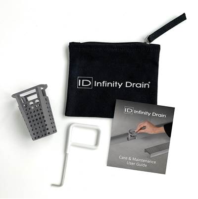 Infinity Drain Hair Maintenance Kit - DKEY Lift-out Key - HB 32 Hair Basket