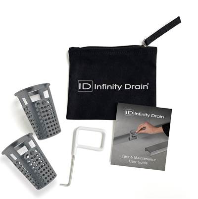 Infinity Drain Hair Maintenance Kit - DKEY Lift-out Key - (2) HB 65 Hair Baskets