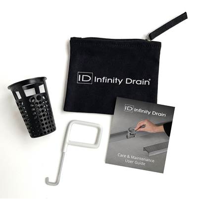 Infinity Drain Hair Maintenance Kit - HB 65B Hair Basket in Black
