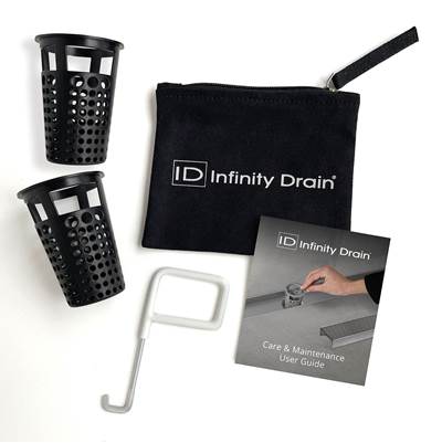 Infinity Drain Hair Maintenance Kit - 2x HB 65B Hair Basket in Black
