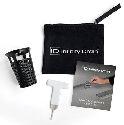 Infinity Drain Hair Maintenance Kit - HB 65B Hair Basket in Black