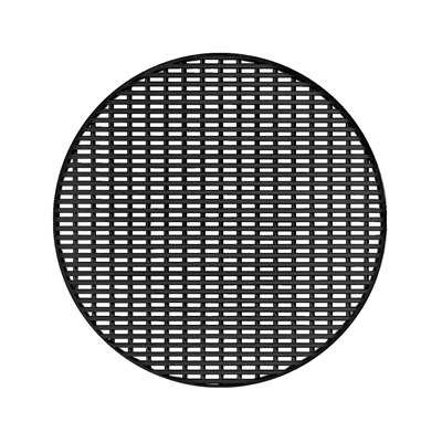 Infinity Drain 5" Round Wedge Wire Pattern Decorative Plate in Matte Black