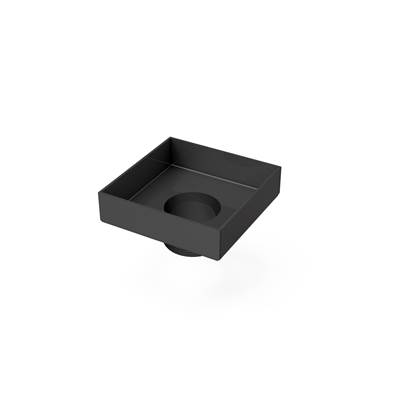 Infinity Drain Premium Center Drain TD 5 - 5" x 5" - 2" Throat in Matte Black