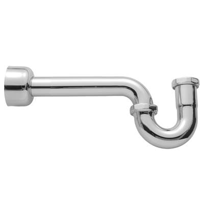 Jaclo 1 1/2" Extra Long P Trap with Round Box Escutcheon in Antique Brass