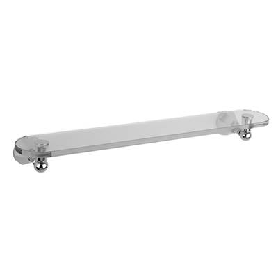 Jaclo Astor Glass Shelf - 24" in Antique Brass