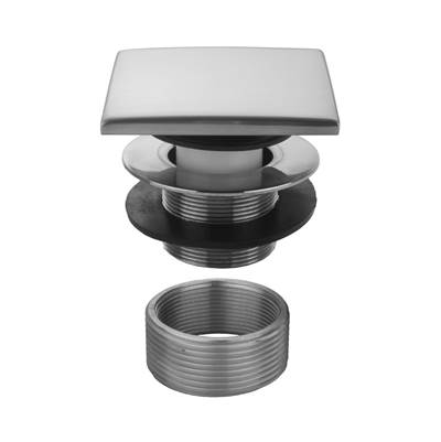 Jaclo Square Top Toe Control Tub Drain in Almond