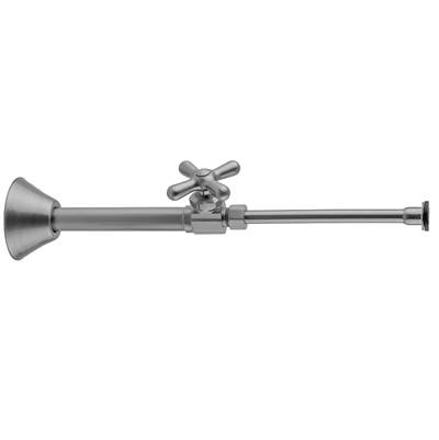 Jaclo Multi Turn Straight Pattern 1/2'' Copper Sweat Fit x 3/8'' O.D. - Cross Handle - 20'' Supply Tube in Vintage Bronze