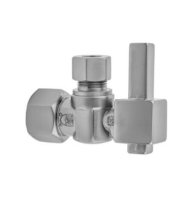 Jaclo Quarter Turn 1/2" IPS x 3/8" O.D. Supply Valve - Square Lever in Caramel Bronze