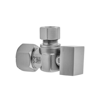 Jaclo Quarter Turn Angle 1/2'' IPS x 3/8'' O.D. Supply Valve - Square Handle in Caramel Bronze