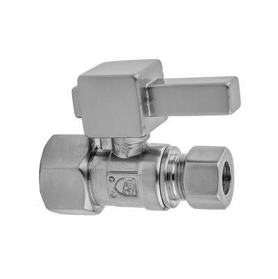 Jaclo Quarter Turn Supply Valve - 1/2" IPS x 3/8" O.D. - Square Lever in Caramel Bronze