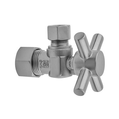 Jaclo Contempo Cross Quarter Turn Supply Valve - 5/8" O.D. x 3/8" O.D. in Caramel Bronze