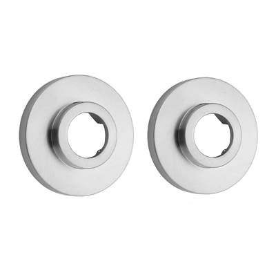 Jaclo Brass Contemporary Shower Curtain Rod Flanges in Oil Rubbed Bronze